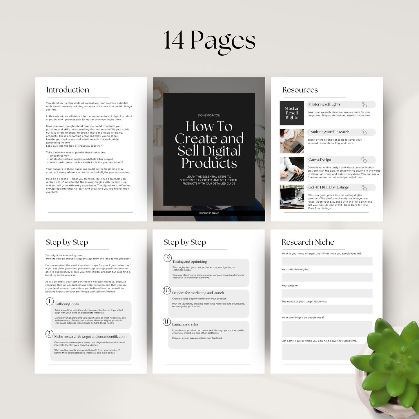 How to Create and Sell Digital Products eBook - PLR & MRR