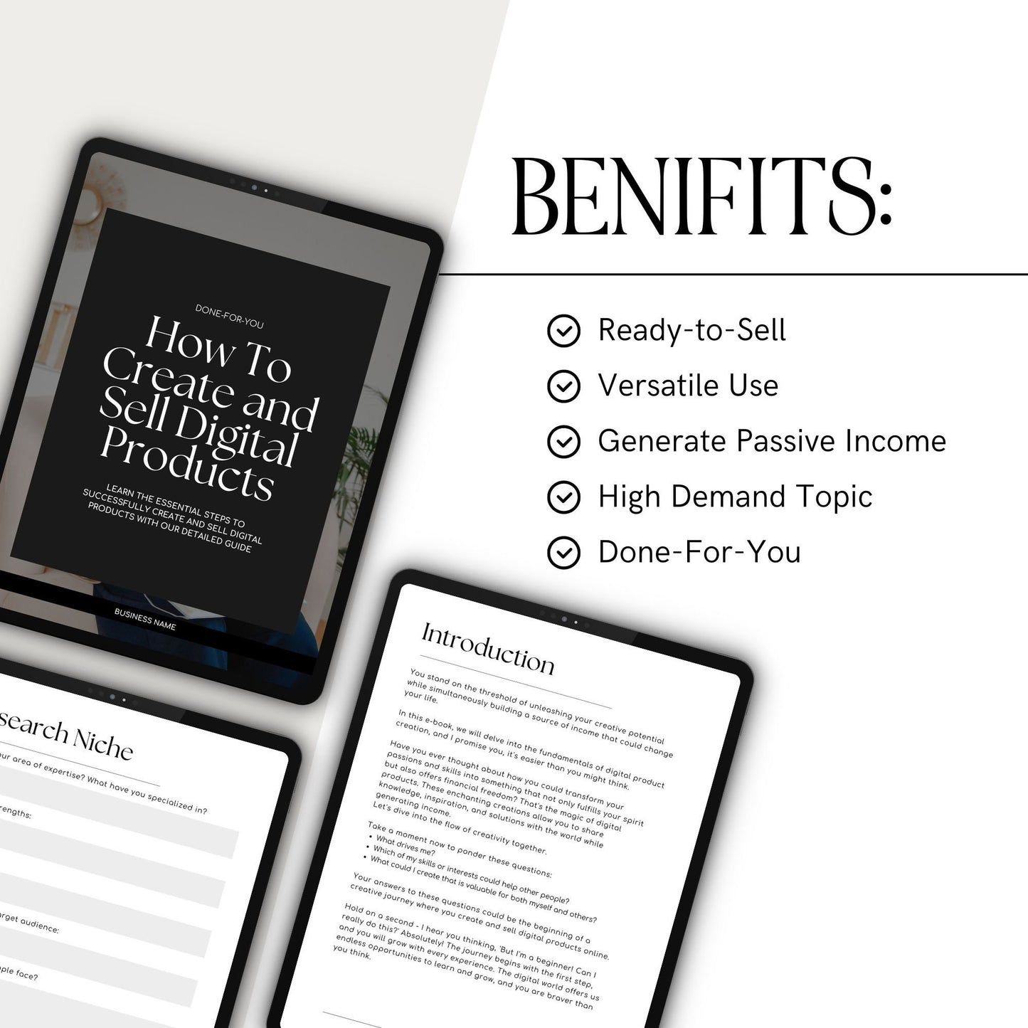 How to Create and Sell Digital Products eBook - PLR & MRR