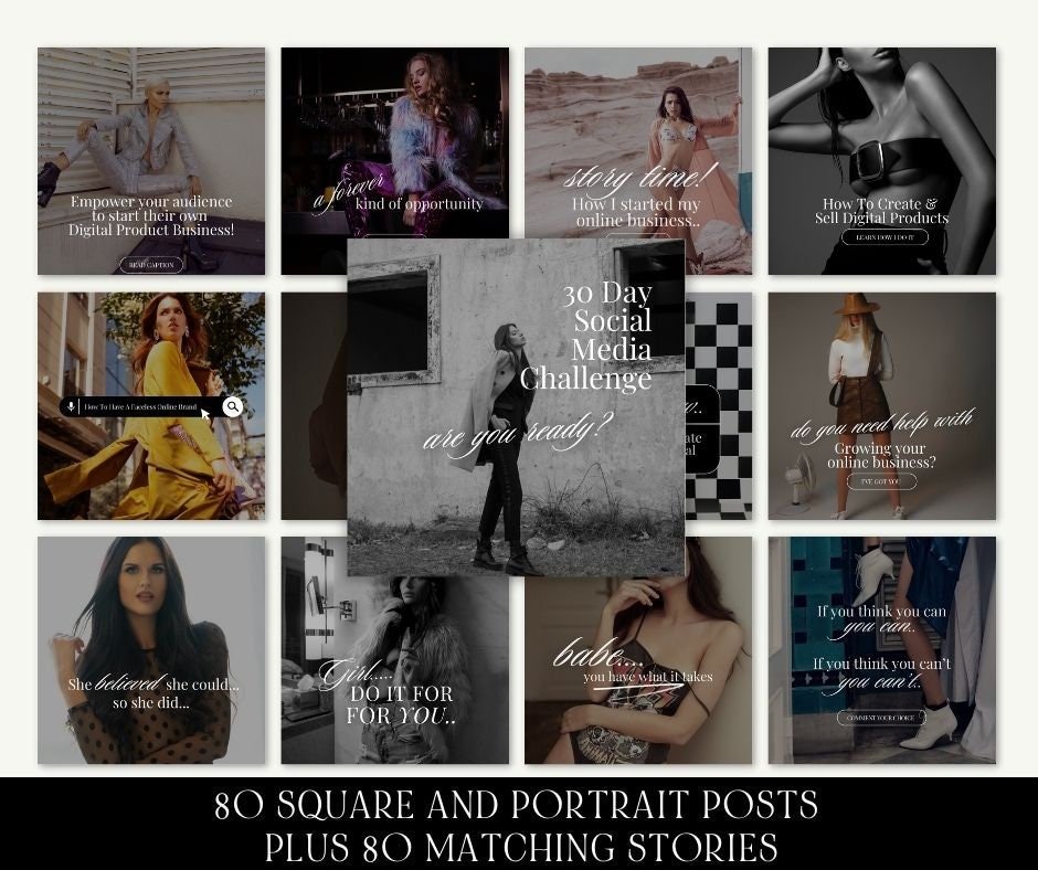 a collage of photos with the words so square and portrait posts plus so matching