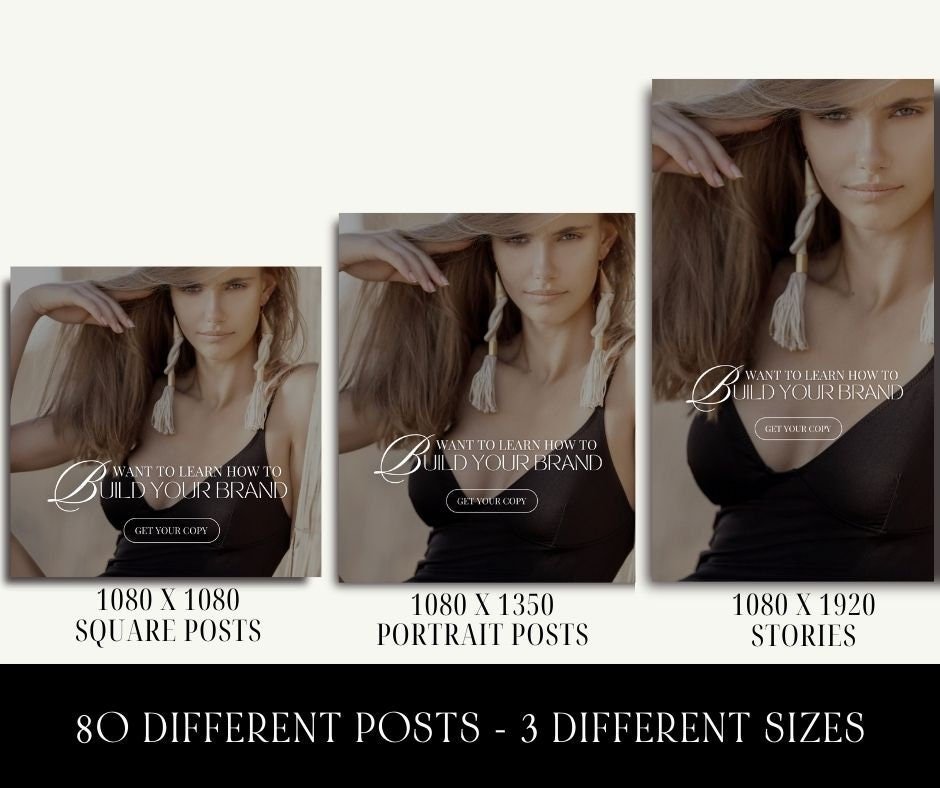 three different postcards of a woman with long hair