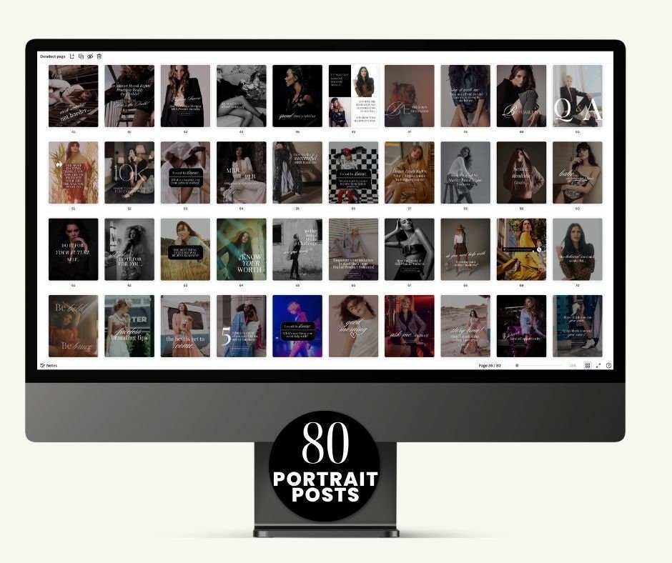 a computer screen with a bunch of pictures on it
