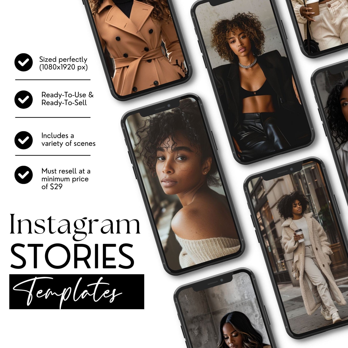 300 Melanin Luxe Imagery Collection | AI-Generated Images with MRR & PLR - Stock Images - Boundless PLR