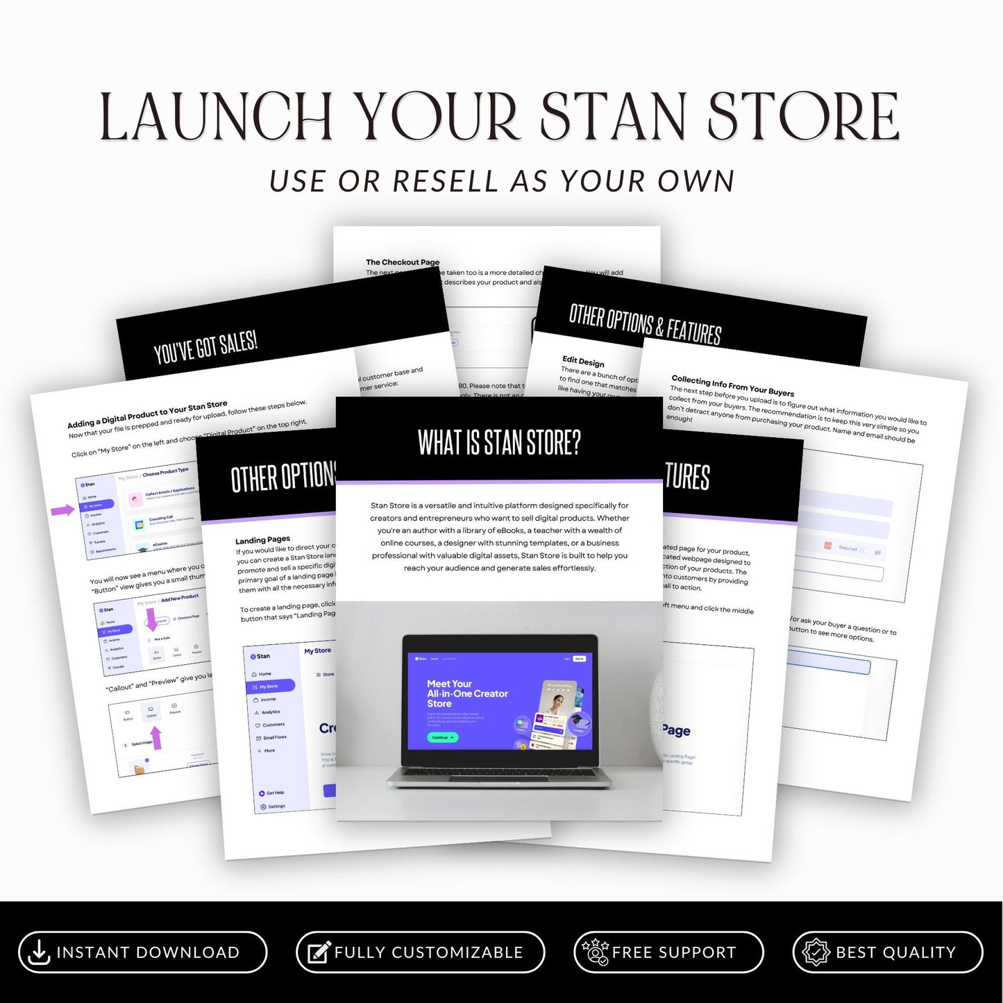 Plr Stan Store Guide, Stan Stores Set Up, The Essential Stan Store Handbook with Master Resell Right MRR and Private Label Rights PLR, Canva