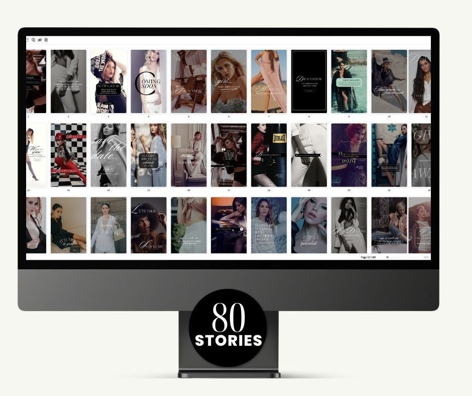 a computer screen with a bunch of pictures on it