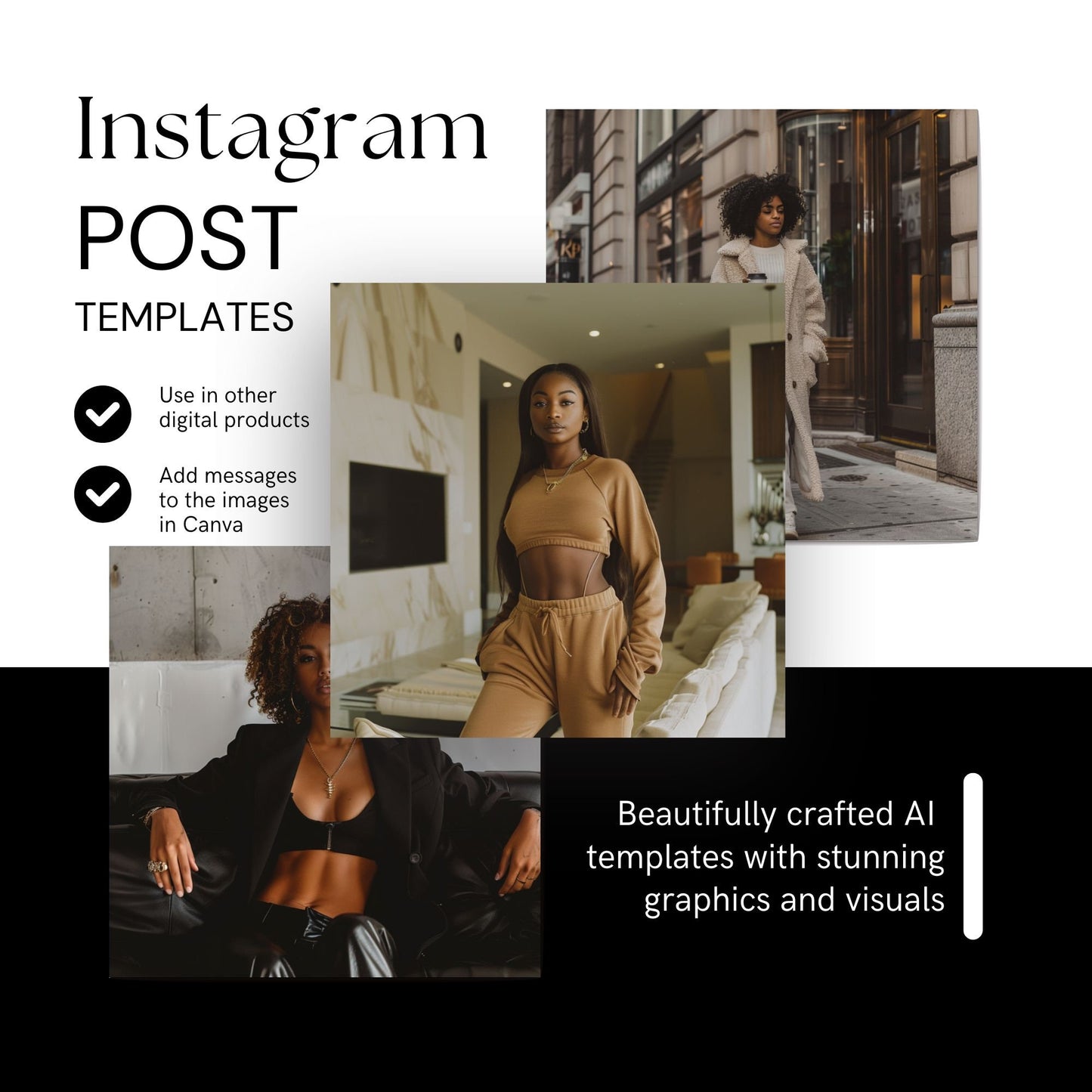 300 Melanin Luxe Imagery Collection | AI-Generated Images with MRR & PLR - Stock Images - Boundless PLR