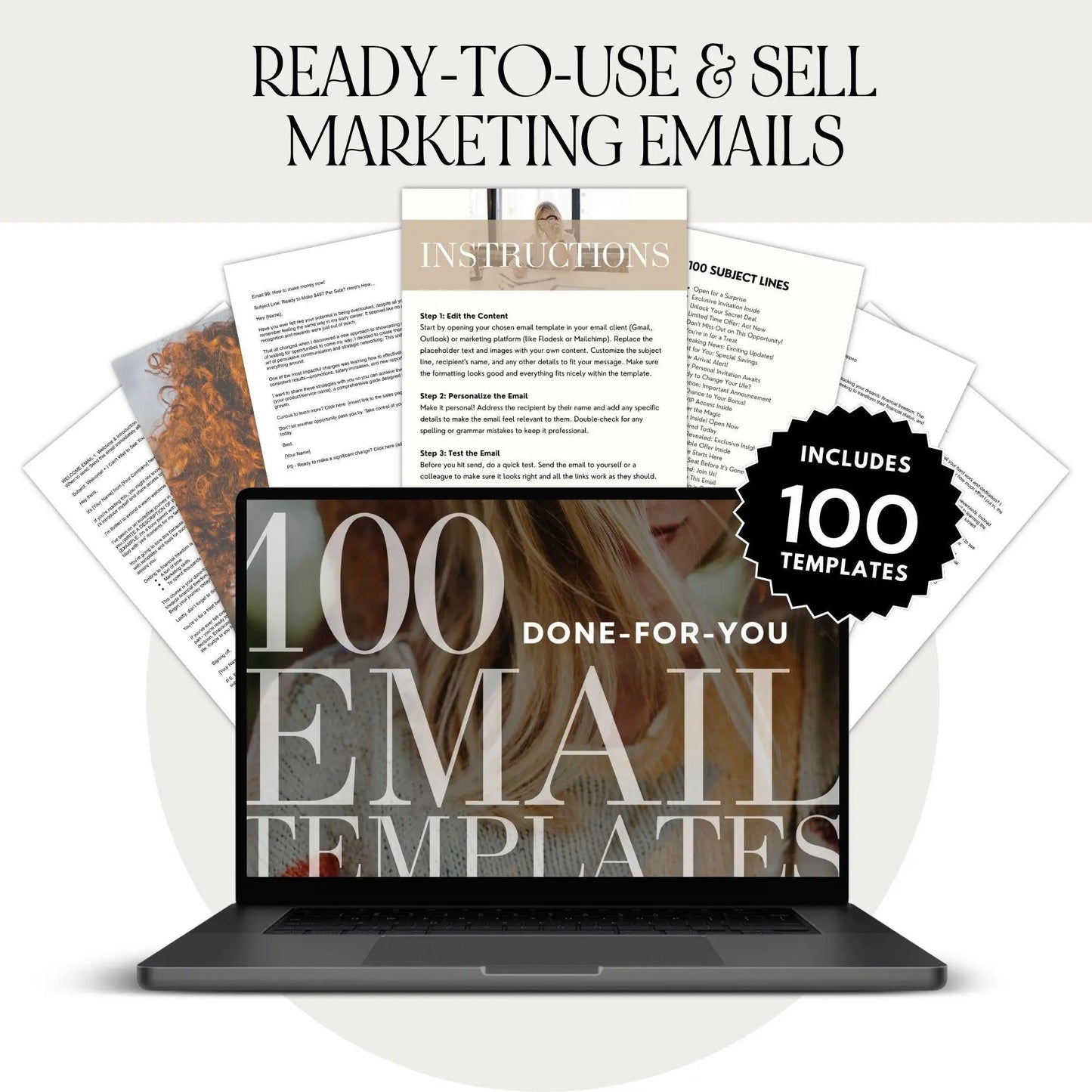 100 Customizable Marketing Emails with MRR & PLR – Boost Engagement & Sales - Boundless PLR