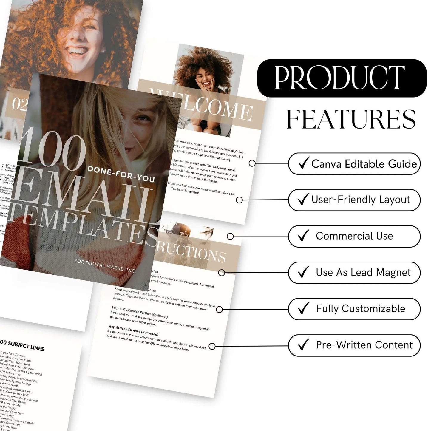 100 Customizable Marketing Emails with MRR & PLR – Boost Engagement & Sales - Boundless PLR