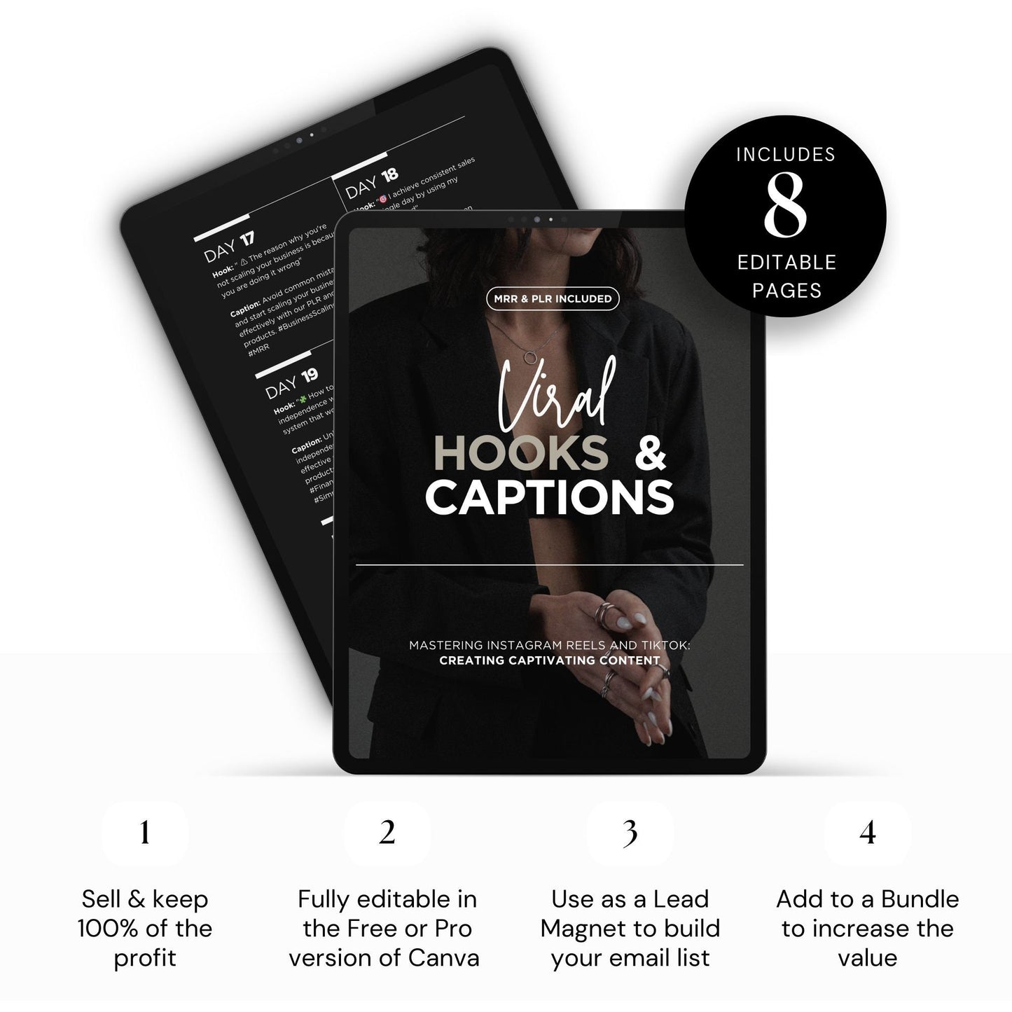 30-Day Instagram Reels & TikTok Content Guide - MRR & PLR