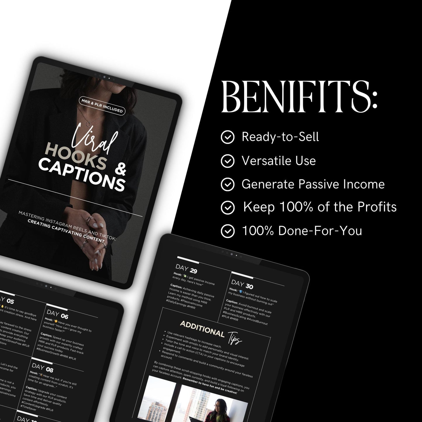 30-Day Instagram Reels & TikTok Content Guide - MRR & PLR
