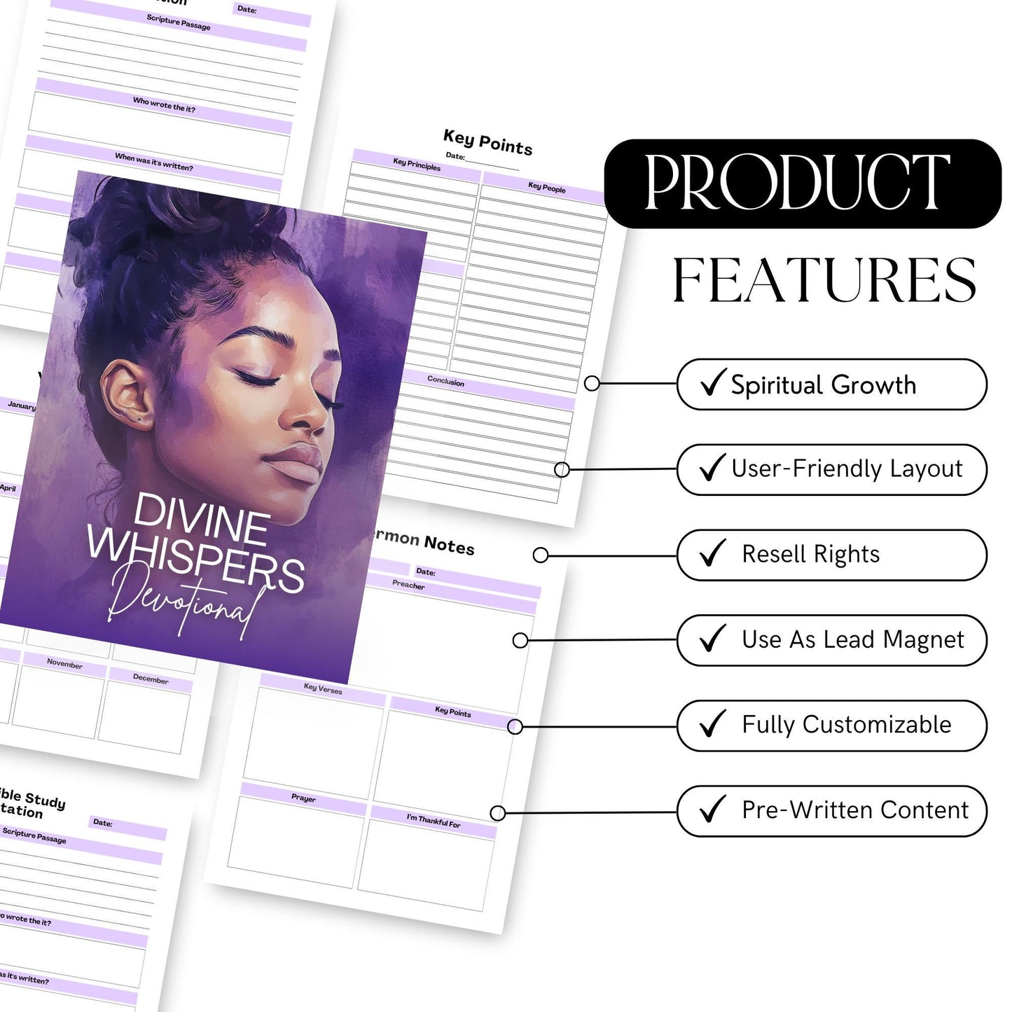 Customizable Christian Planner with MRR & PLR | Enrich Your Devotions