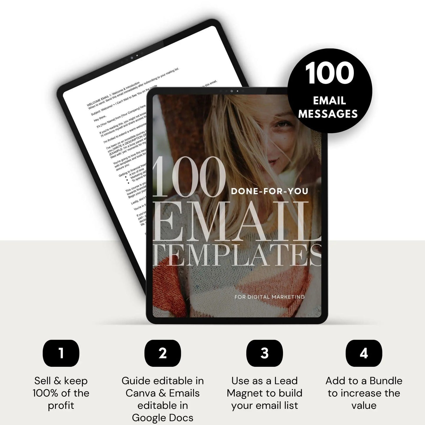 100 Customizable Marketing Emails with MRR & PLR – Boost Engagement & Sales - Boundless PLR