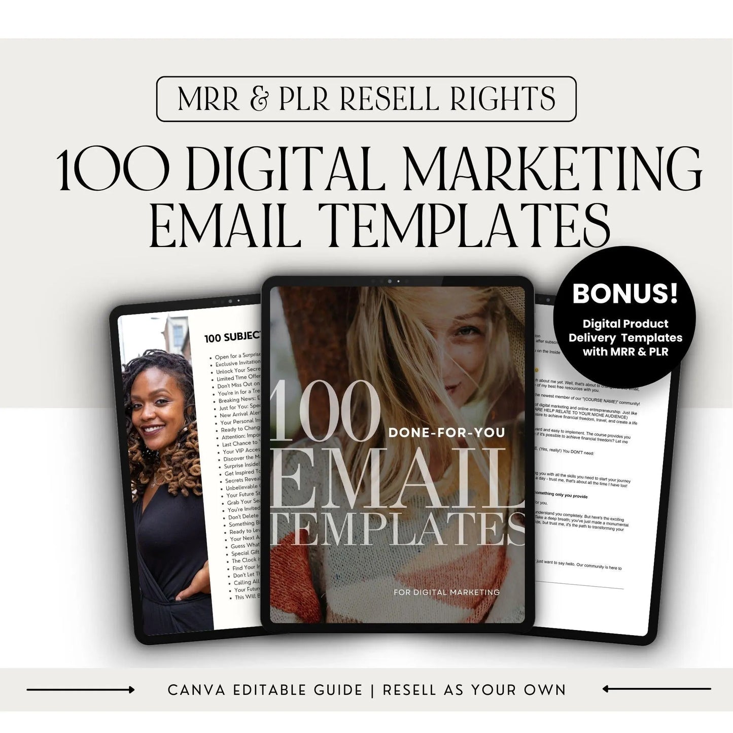 100 Customizable Marketing Emails with MRR & PLR – Boost Engagement & Sales - Boundless PLR
