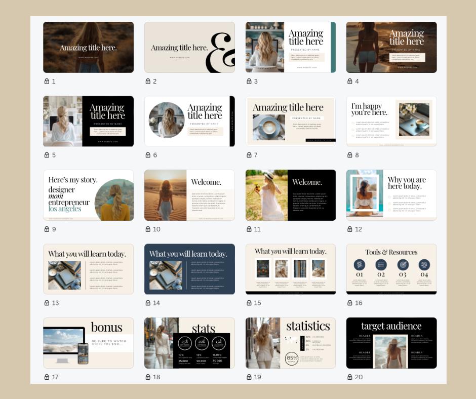 Professional DFY Canva Presentation Template with MRR & PLR - Boundless PLR