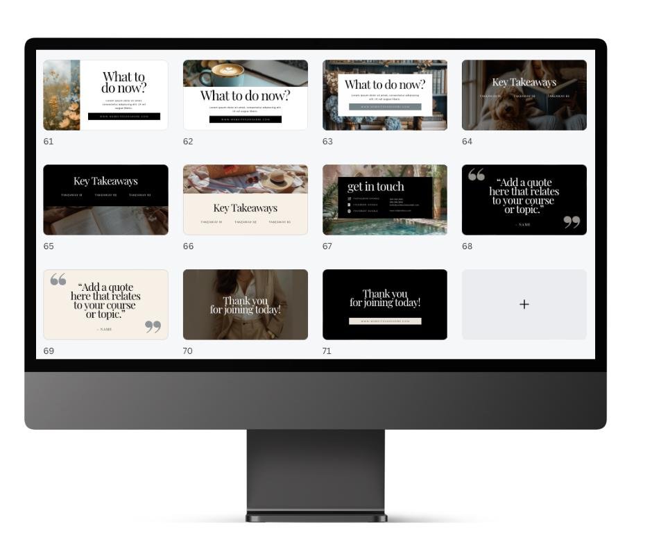 Professional DFY Canva Presentation Template with MRR & PLR - Boundless PLR