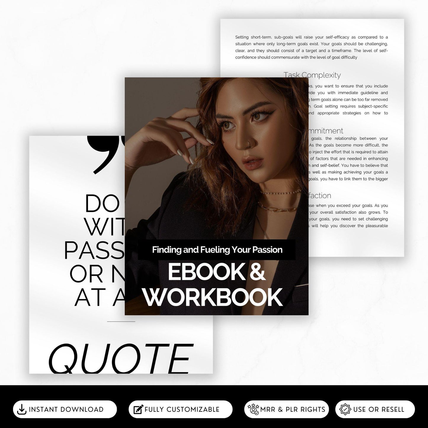 Finding & Fueling Your Passion Ebook & Workbook | MRR + PLR Resell Rights