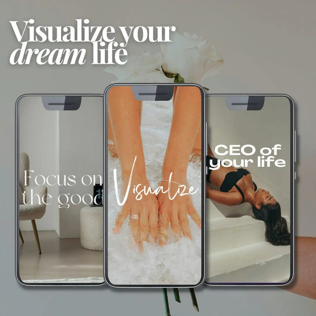Vision Board Workbook & Journaling Guide Bundle - Editable with MRR & PLR - Boundless PLR
