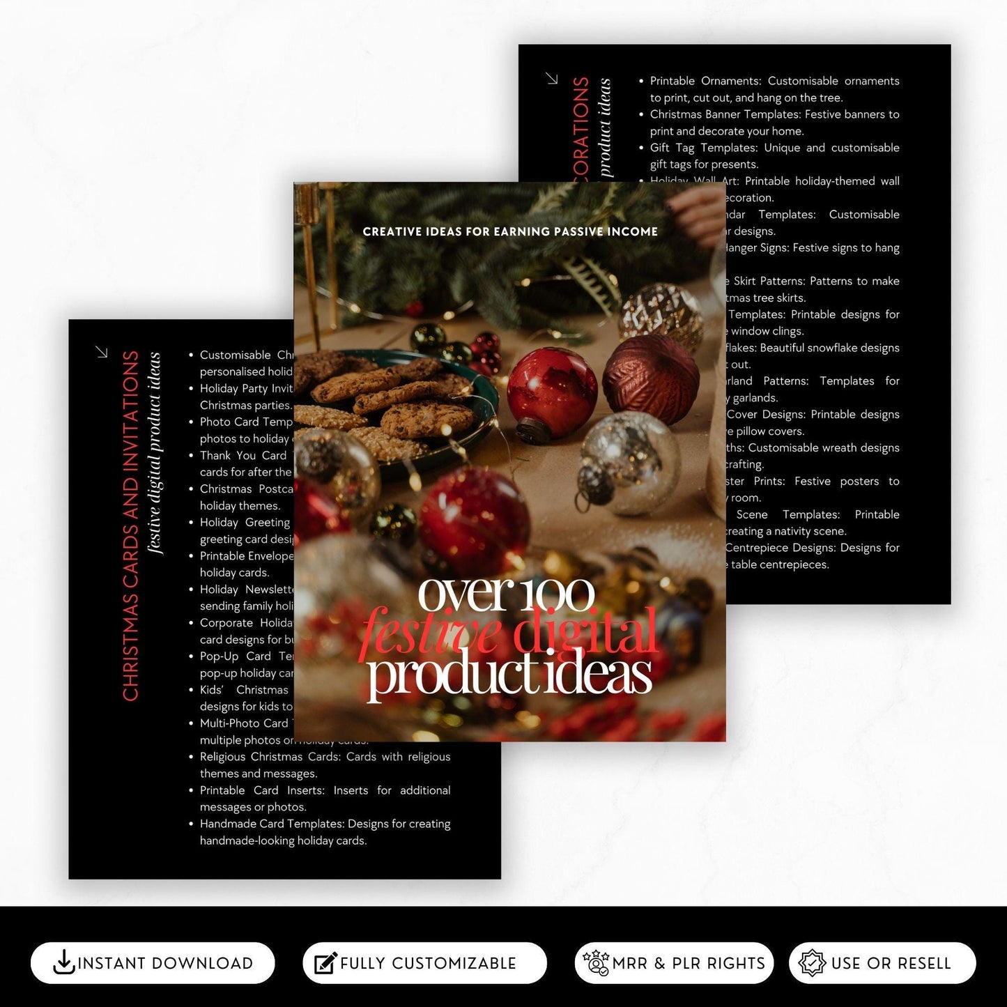 100+ Christmas Digital Product Ideas with PLR & MRR