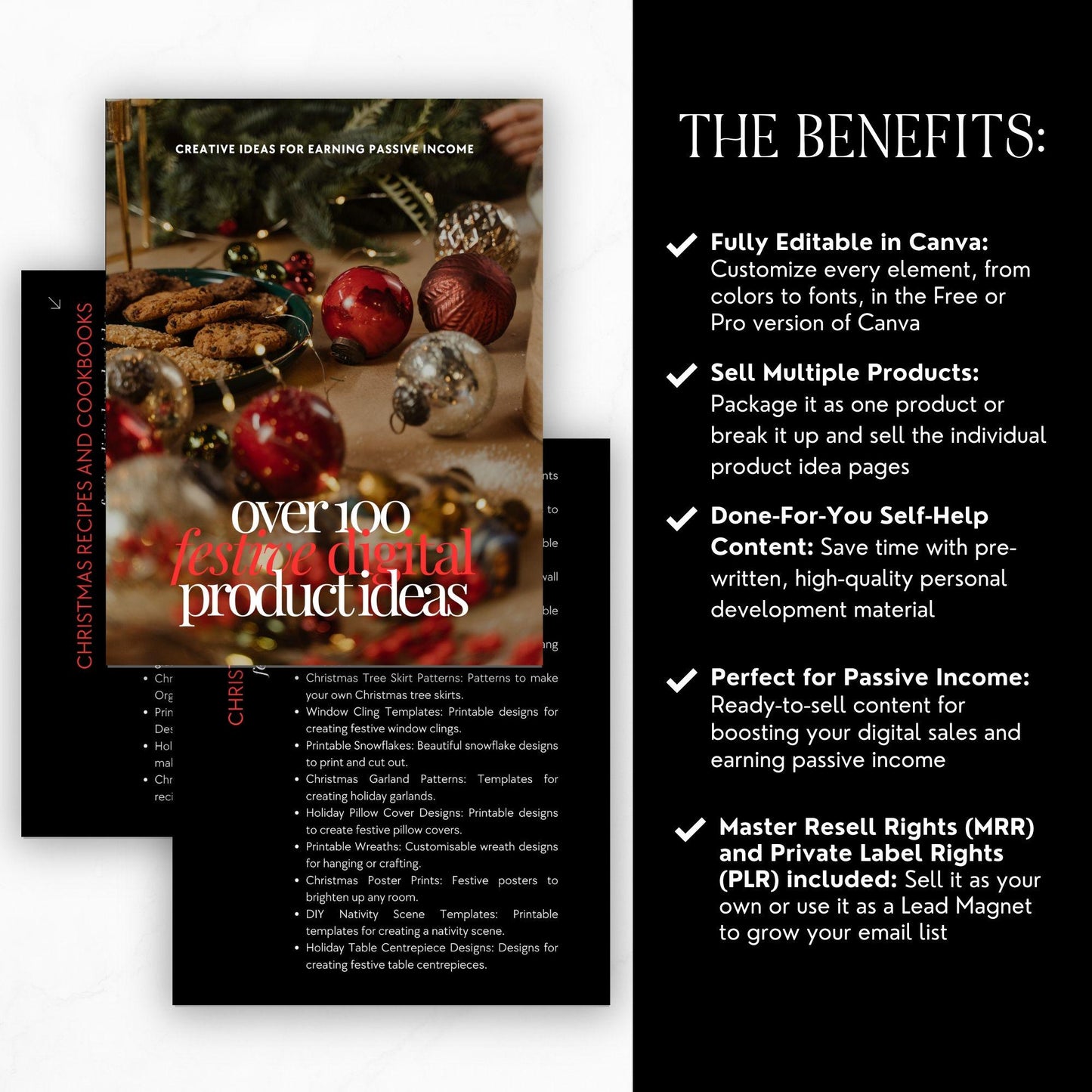 100+ Christmas Digital Product Ideas with PLR & MRR
