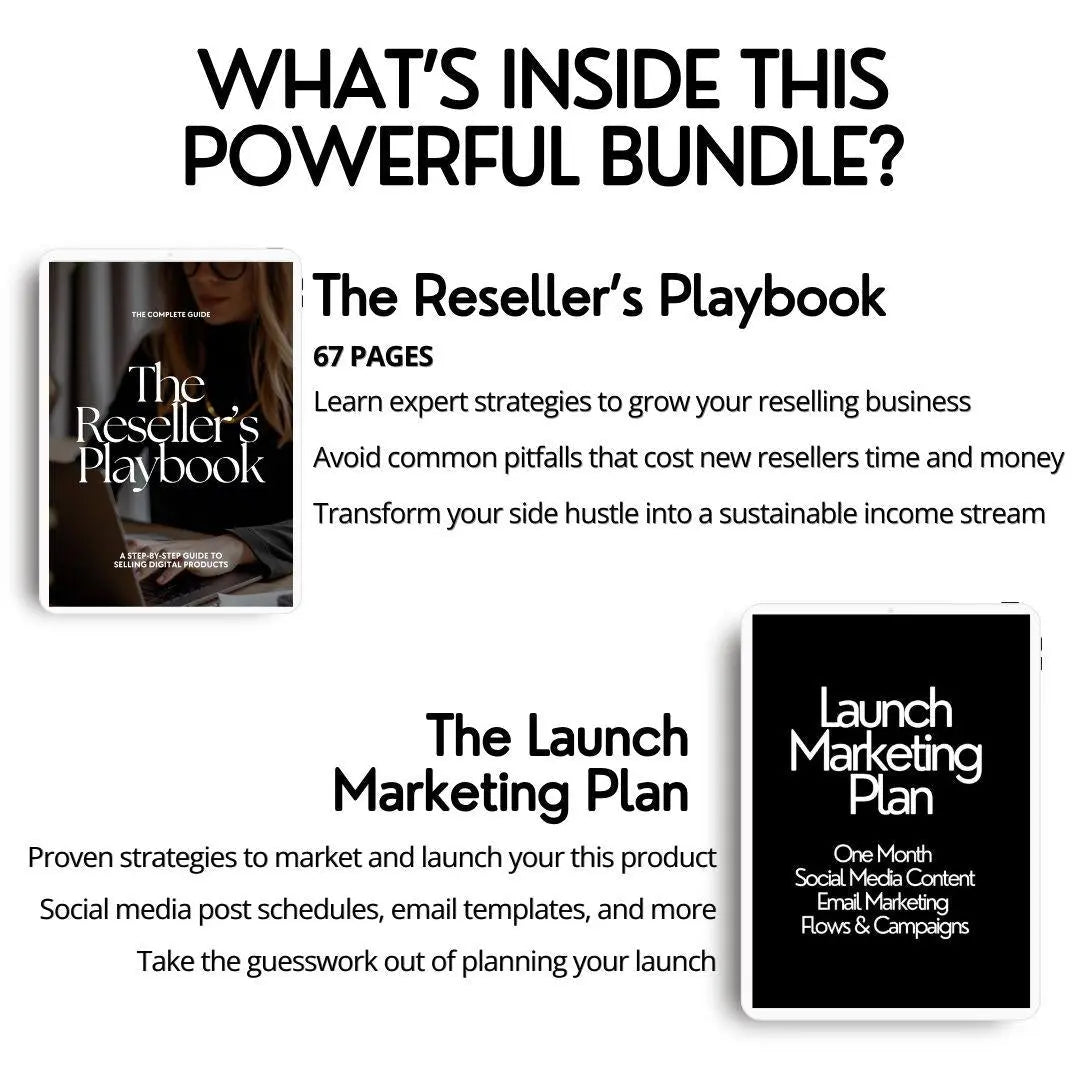 The Reseller’s Playbook – MRR & PLR Digital Product Bundle - Master Resell Rights - Boundless PLR