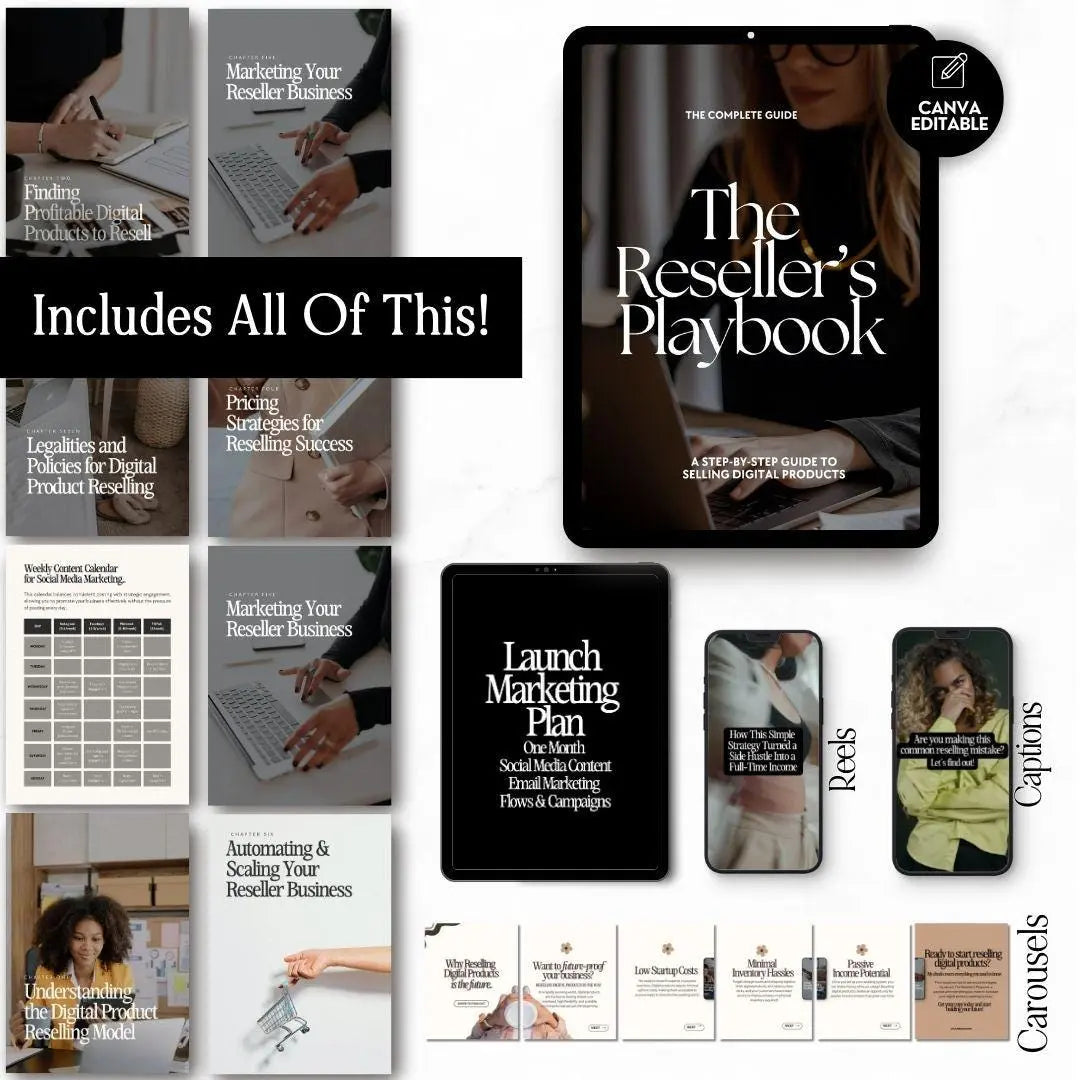 The Reseller’s Playbook – MRR & PLR Digital Product Bundle - Master Resell Rights - Boundless PLR