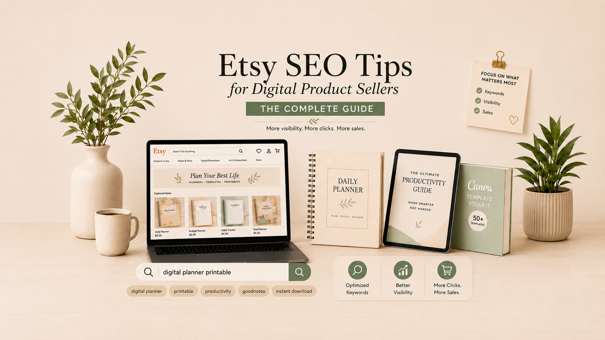 Etsy SEO Tips for Digital Product Sellers: The Complete Guide