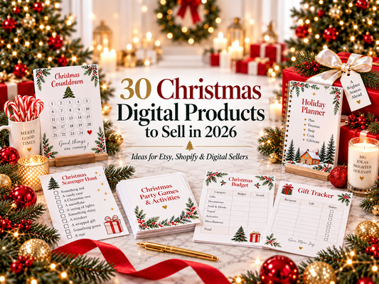 30 Christmas Digital Products to Sell in 2026