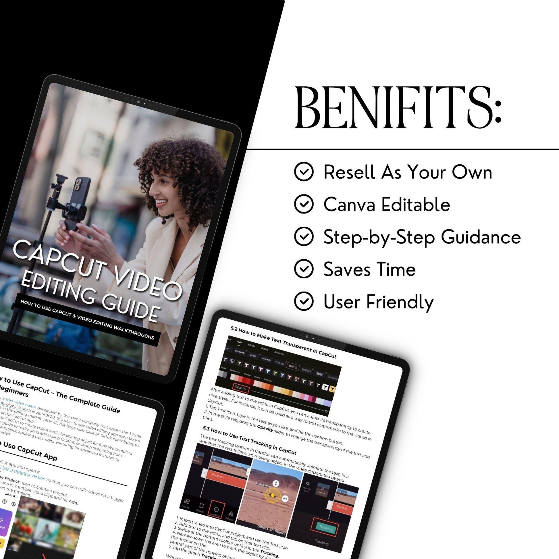 CapCut Video Editing Guide | PLR & MRR Digital Product for Beginners - MRR Marketing - Boundless PLR