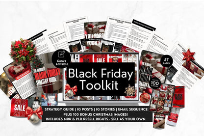 Black Friday Marketing Toolkit | Canva Editable PLR & MRR Bundle - PLR Bundles - Boundless PLR