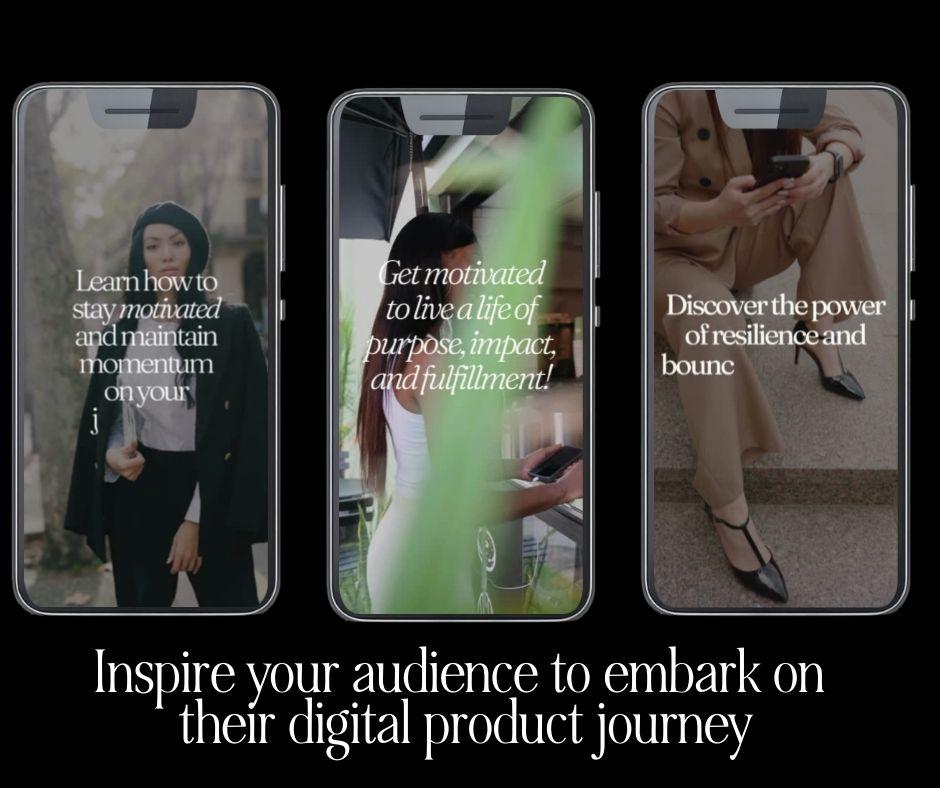 30 Motivational Reels with PLR & MRR | Instagram TikTok Pinterest | Canva Editable Templates - Boundless PLR
