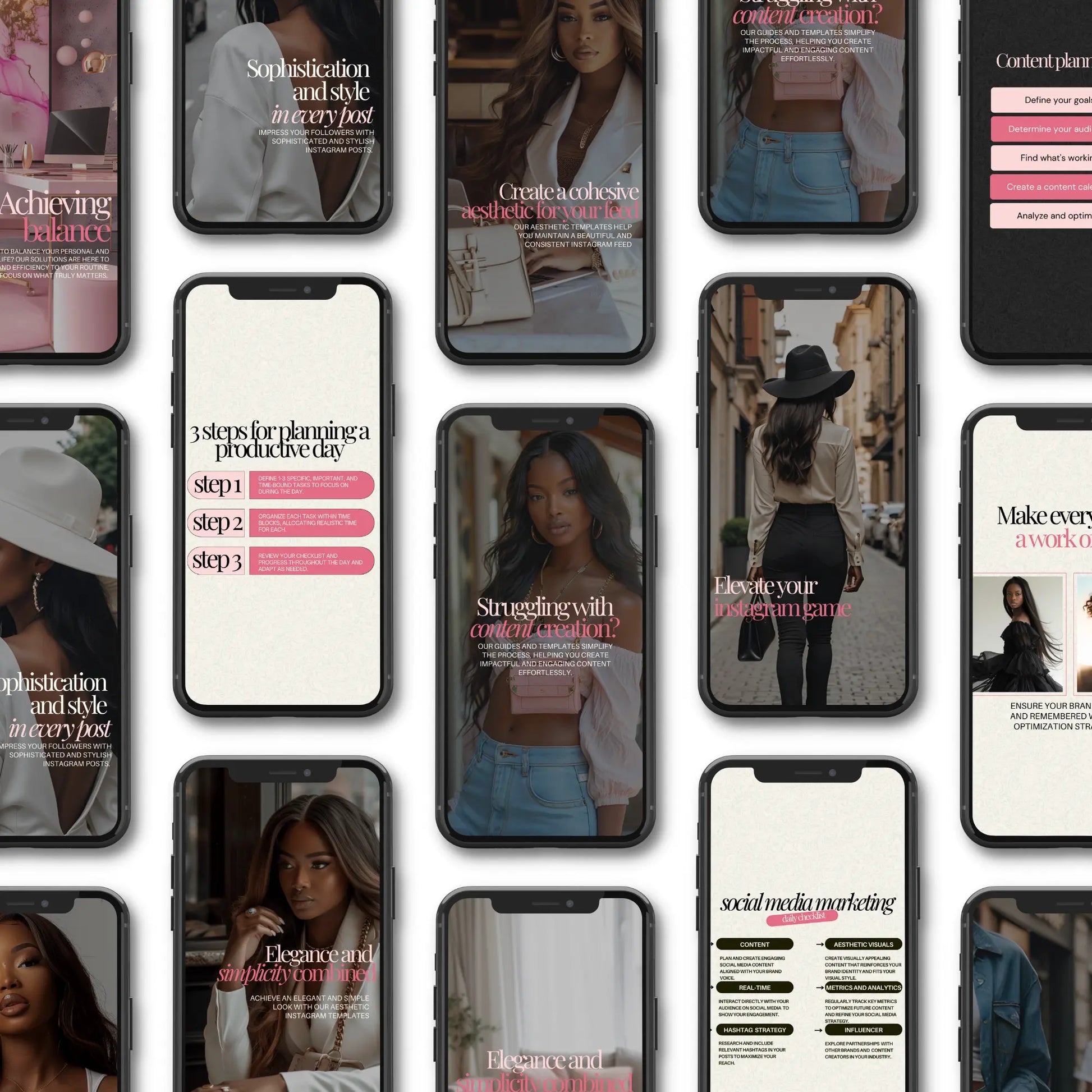 Melanin Magic Instagram Templates – 60 Canva-Editable Designs with PLR & MRR Rights Boundless PLR
