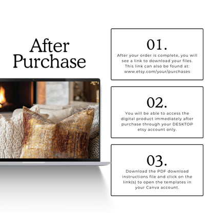 Rust & Tan Autumn Aesthetic Image Bundle (300) | Canva | MRR + PLR Resell Rights