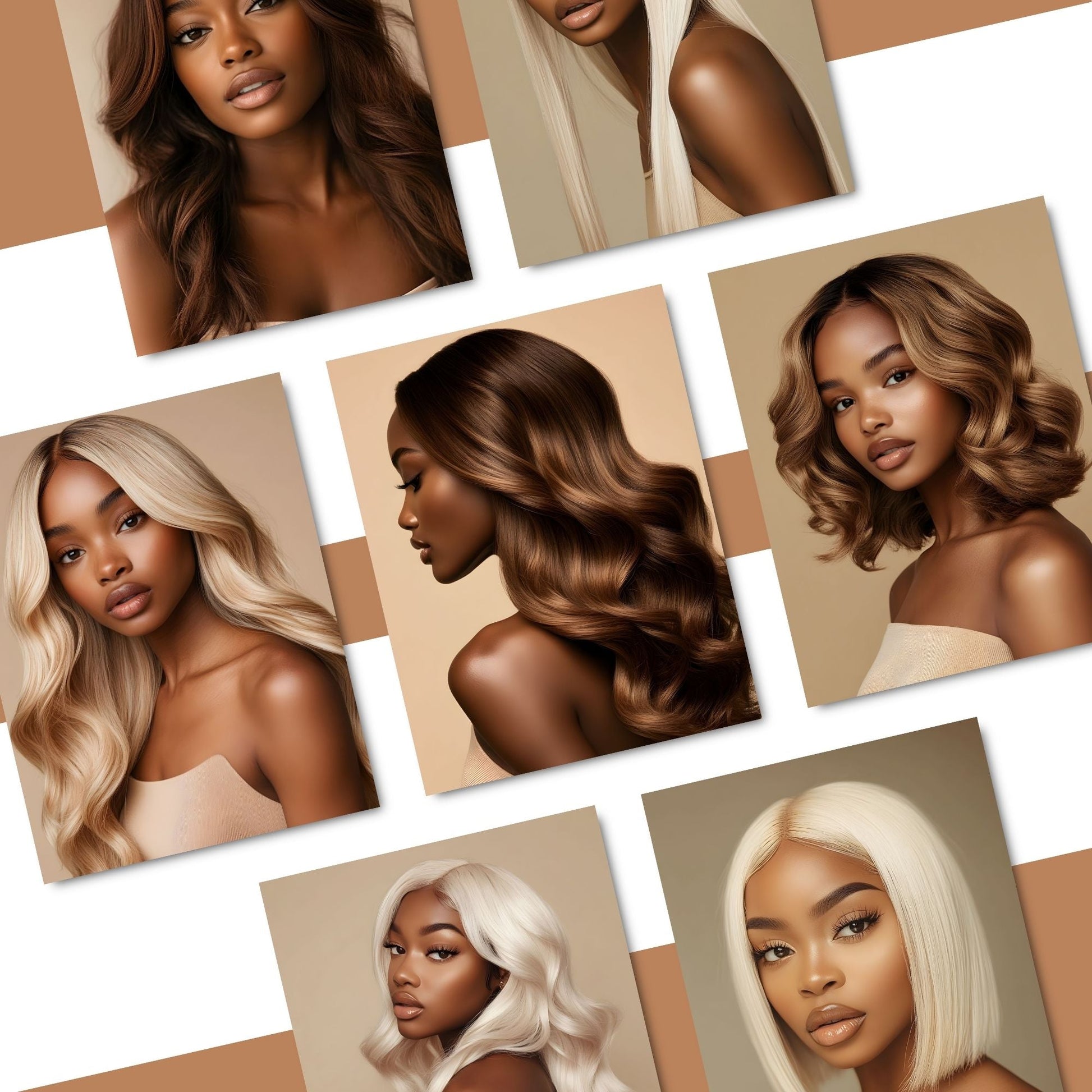 Melanin Hair Stock Photos — 100 Luxury Hairstyle Images | PLR MRR Resell Rights | Faceless Marketing | Black Women Beauty Bundle Boundless PLR