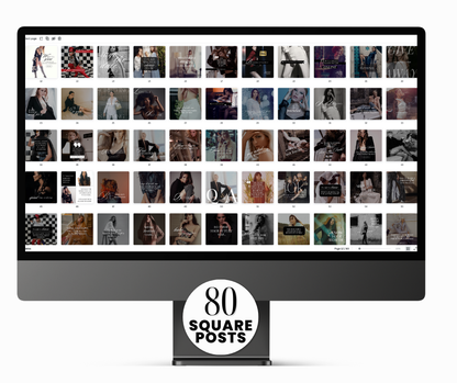 Millie Bold Luxury Canva Social Media Templates | PLR + MRR