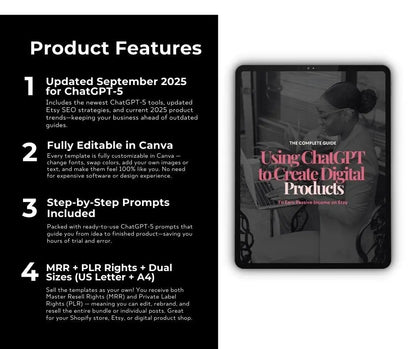 ChatGPT-5 Guide: Canva Editable eBook with PLR & MRR Rights Boundless PLR