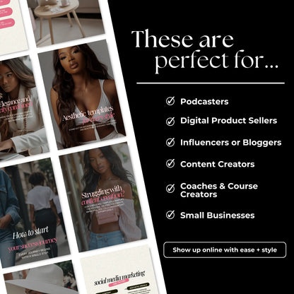 Melanin Magic Instagram Templates – 60 Canva-Editable Designs with PLR & MRR Rights Boundless PLR