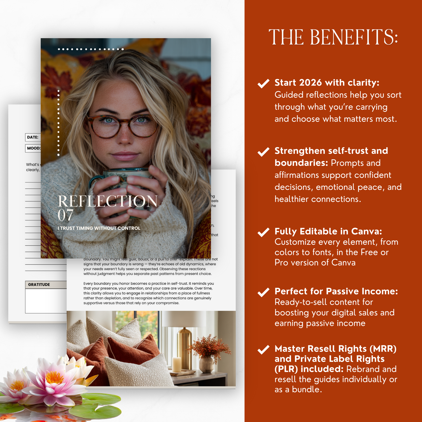 New Years Journal | 2026 New Year Renewal Workbook & Journal | PLR + MRR Resell Rights | Canva Editable