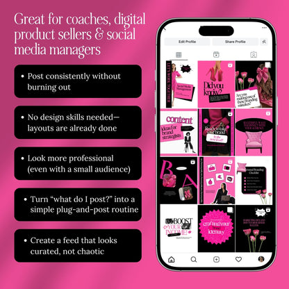 Social Media Templates PLR, 50 Editable Canva Instagram Posts | MRR & PLR Boundless PLR
