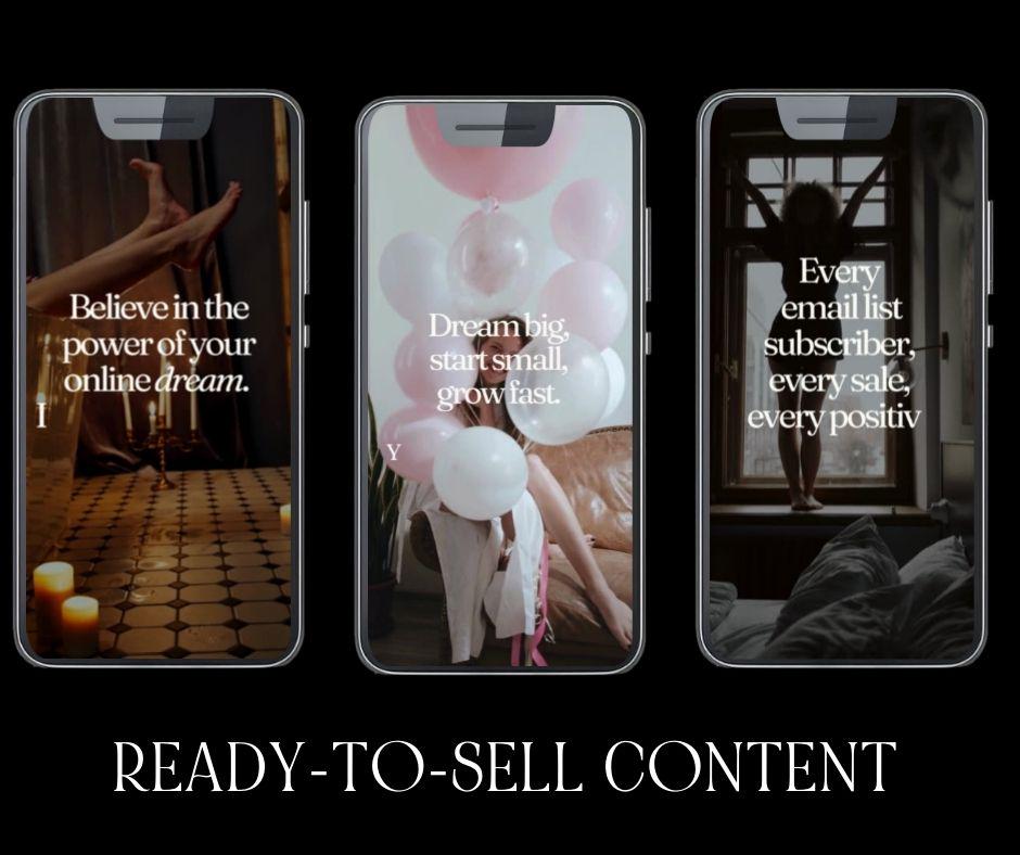 30 Motivational Reels with PLR & MRR | Instagram TikTok Pinterest | Canva Editable Templates - Boundless PLR