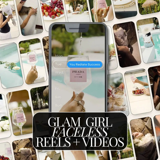 Glam Girl Faceless Reels & Video Bundle – 130+ Editable Reels for Coaches, Creators & Digital Sellers (MRR & PLR) Boundless PLR