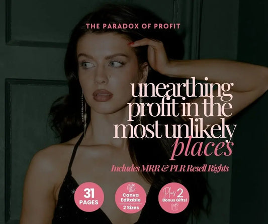 Unearthing Profit eBook — Canva Editable Business Journal with PLR & MRR Rights Boundless PLR