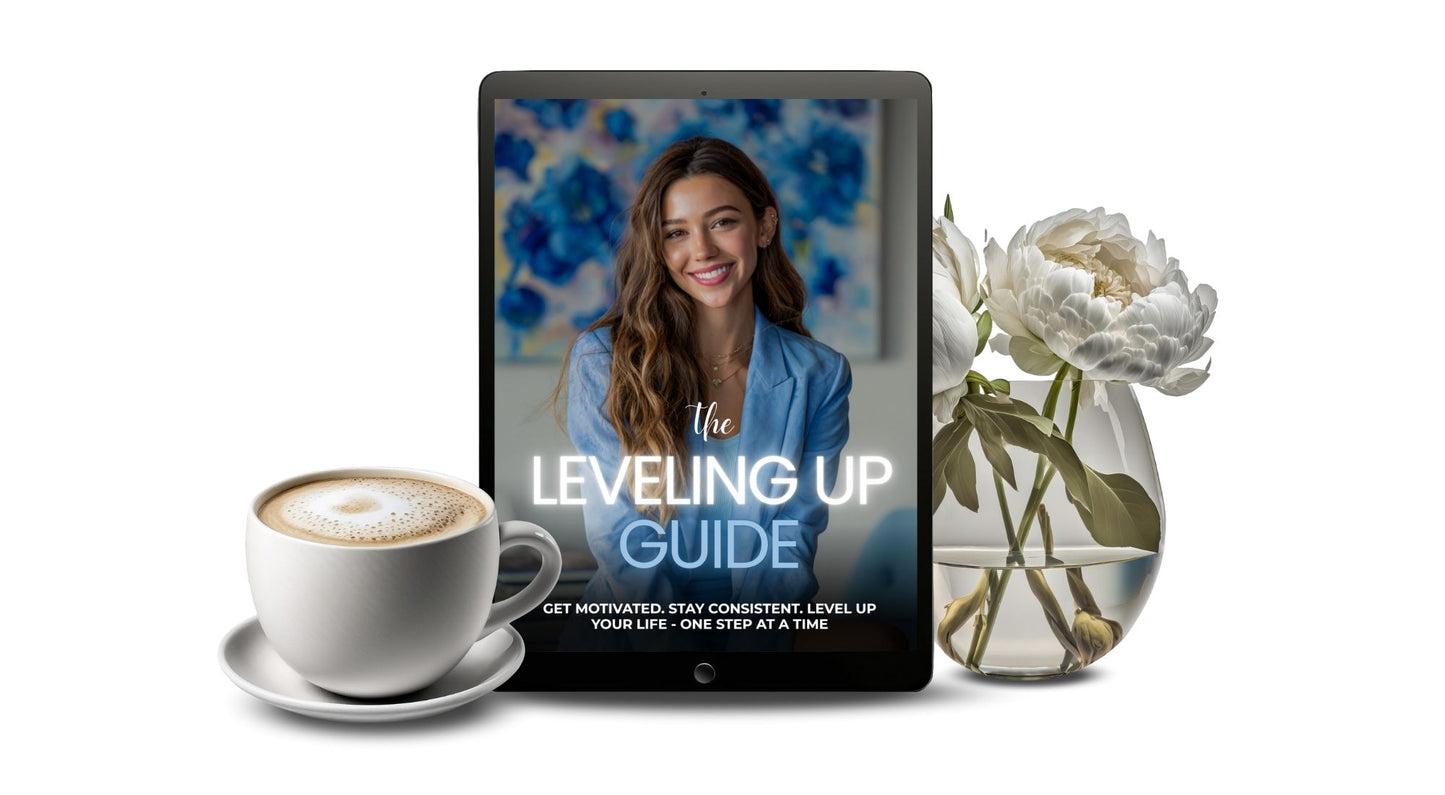 The Leveling Up Guide – Canva Self-Improvement Workbook | PLR & MRR Resell Rights