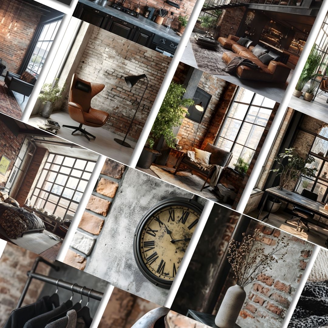 PLR Images, Industrial Interior Stock Photos Bundle | 50 Re-sellable Images with MRR & PLR - Boundless PLR