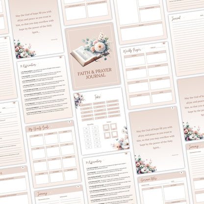 Faith & Prayer Journal | Digital Planner with MRR & PLR