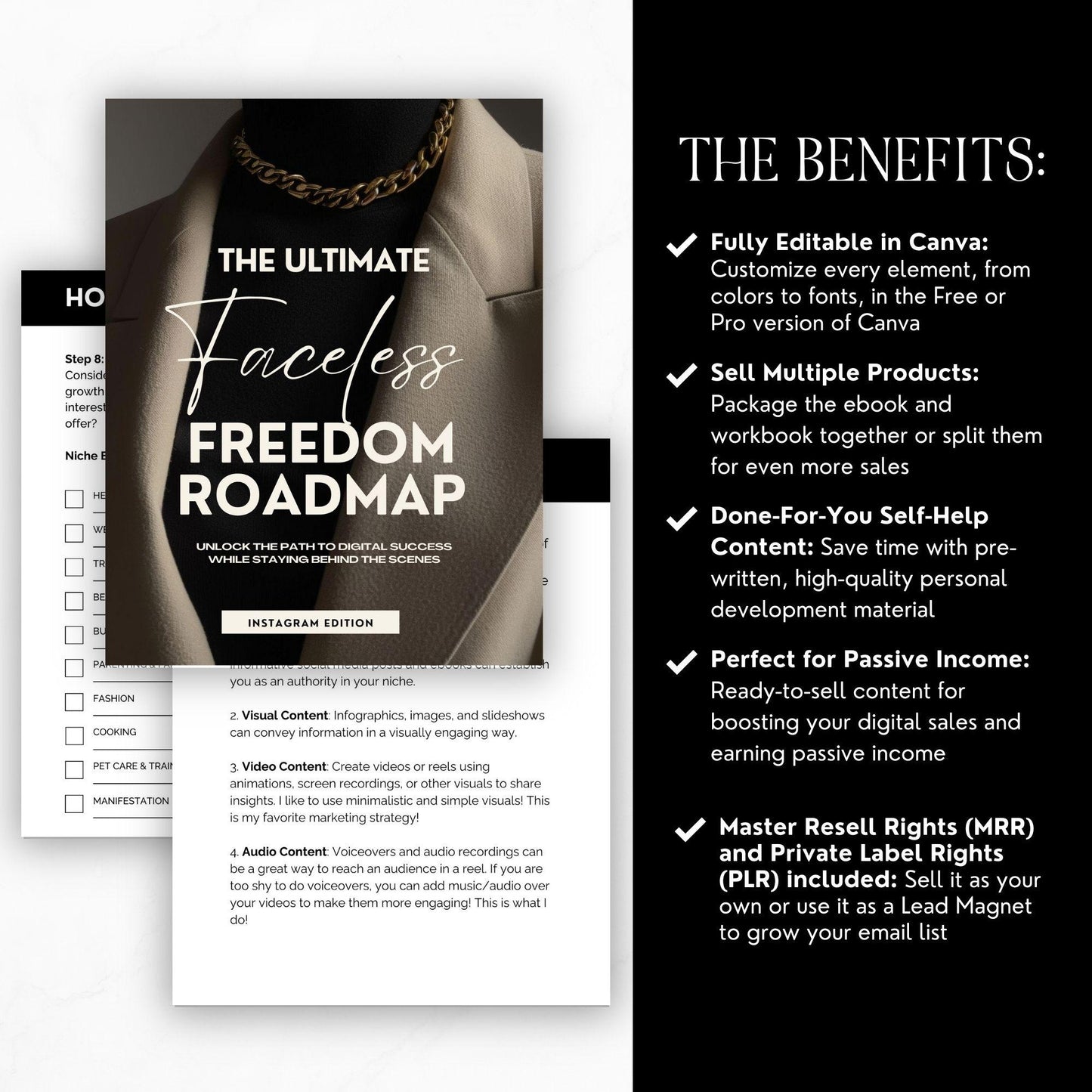 Faceless Social Media Success Guide | PLR & MRR Digital Product