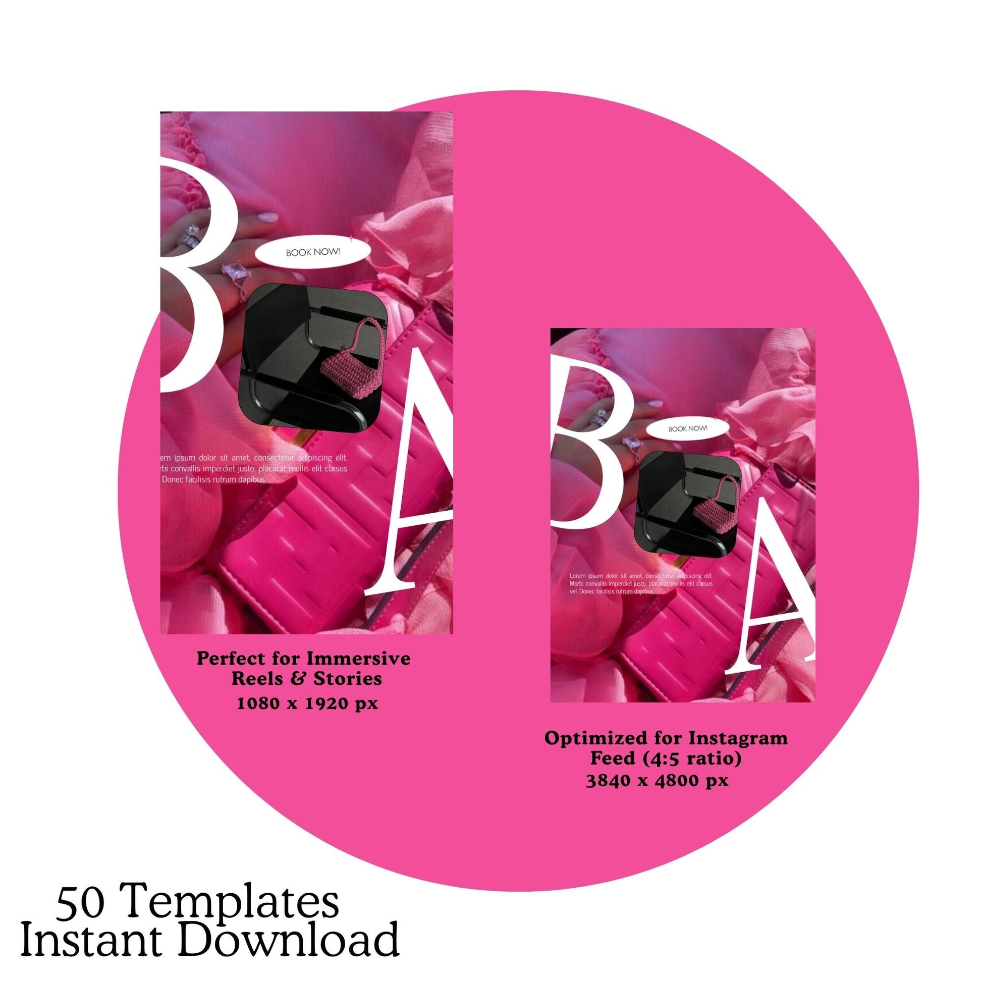 Social Media Templates PLR, 50 Editable Canva Instagram Posts | MRR & PLR Boundless PLR