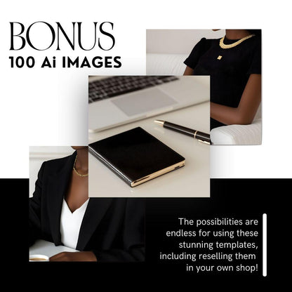 a woman sitting at a desk with a laptop and pen