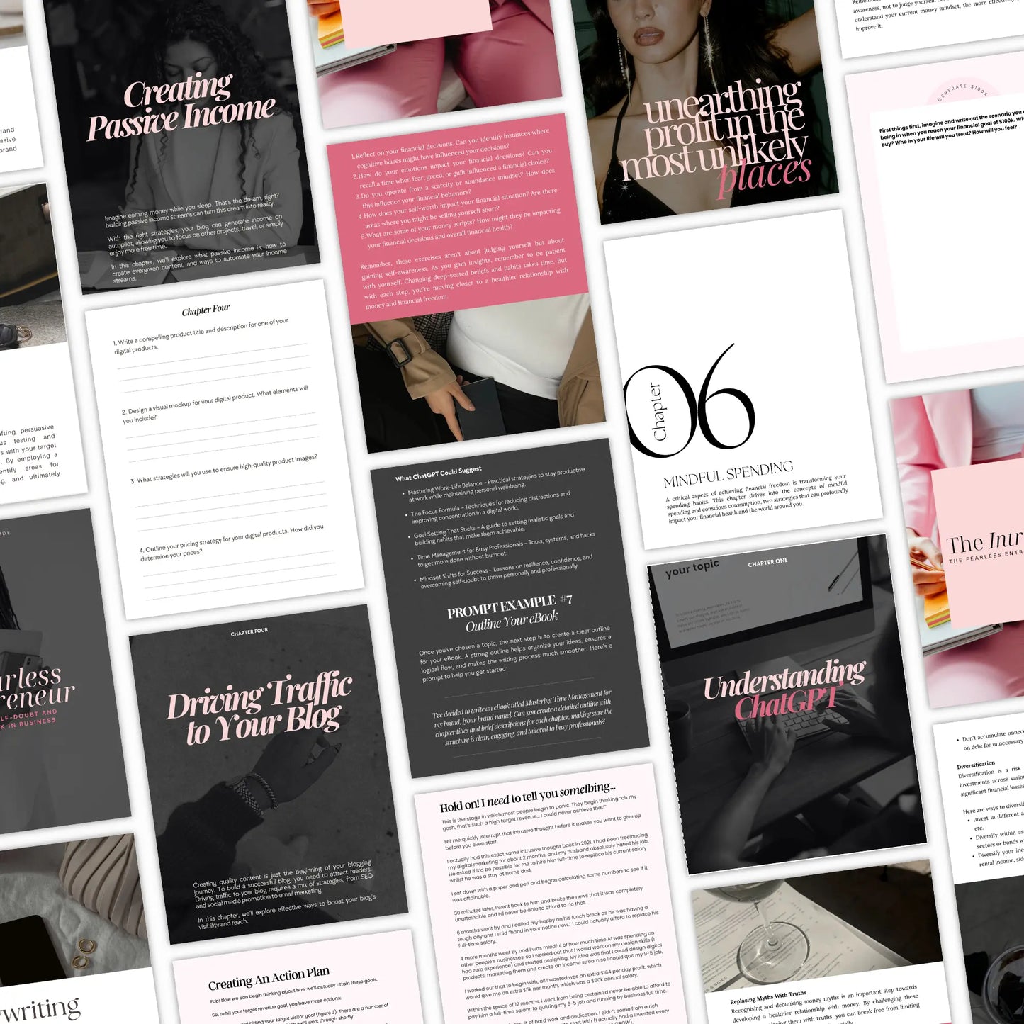 Elysian Noir Canva Templates Bundle | Editable PLR + MRR Boundless PLR