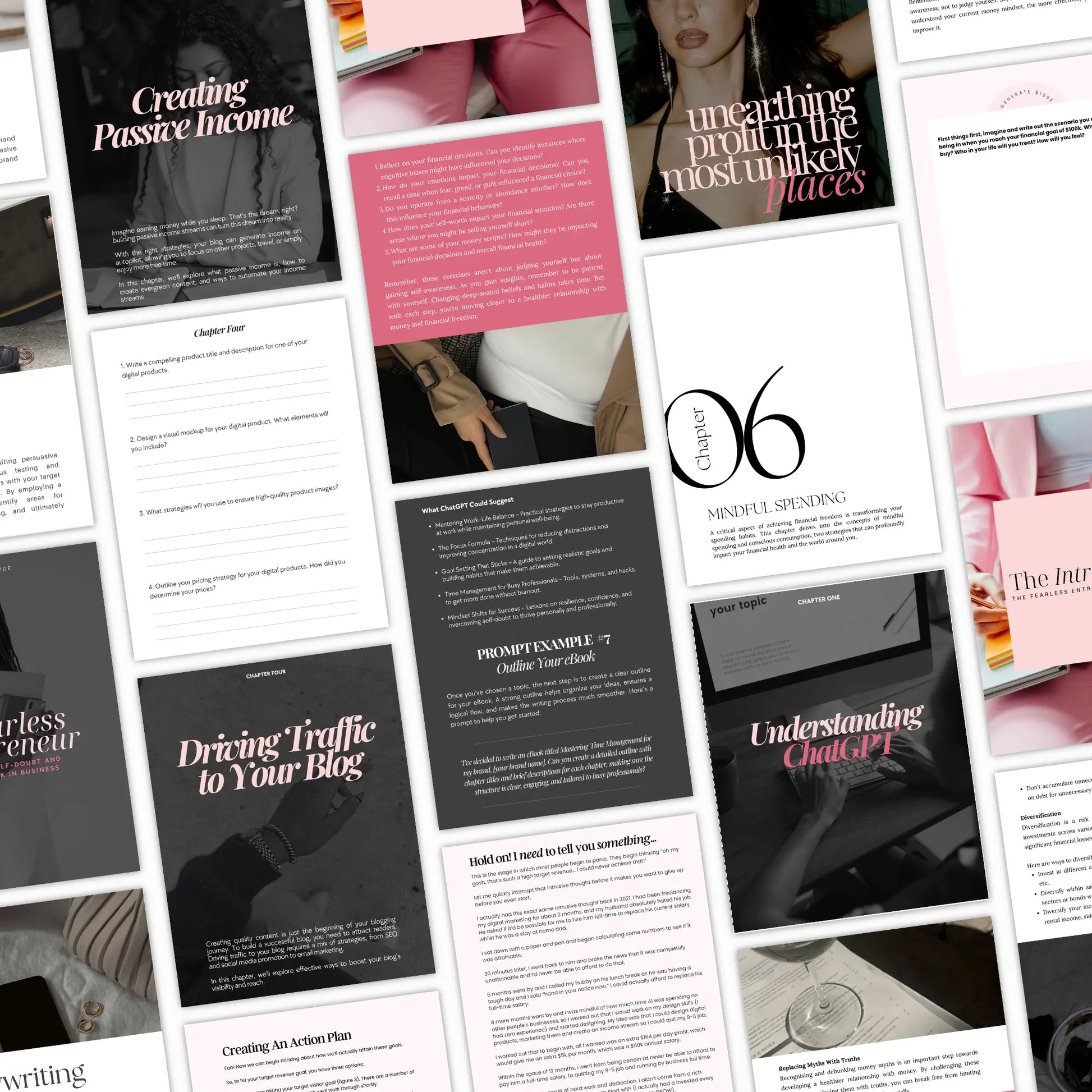 Elysian Noir Canva Templates Bundle | Editable PLR + MRR Boundless PLR
