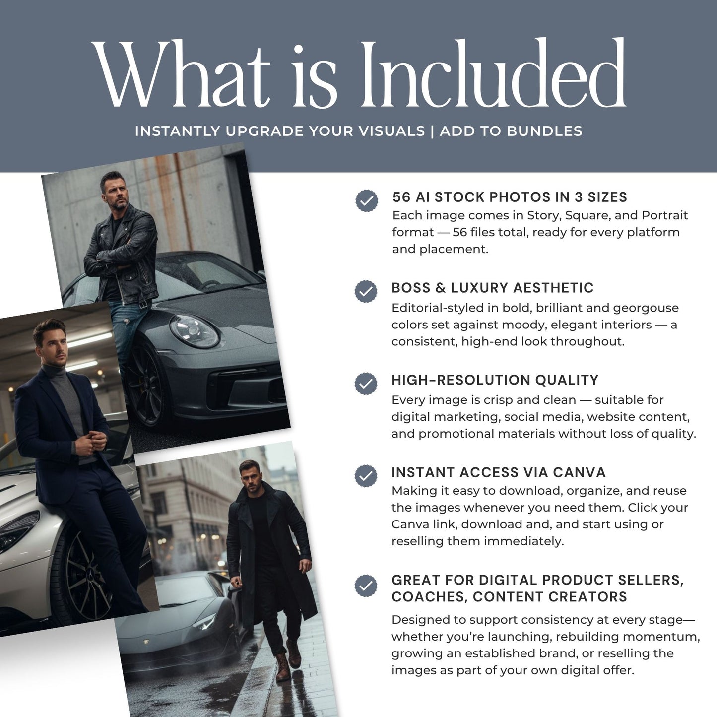 Self-Made | Luxury Men & Supercars AI Image Collection