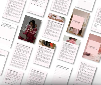 Generate $100K in a Year Action Plan — Canva Editable Template with PLR & MRR Rights Boundless PLR